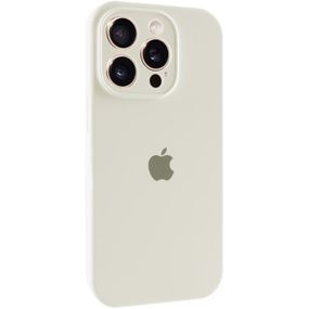 Чохол Silicone Case Full Camera Protective (AA) для Apple iPhone 14 Pro Max (6.7") Бежевий / Antique White