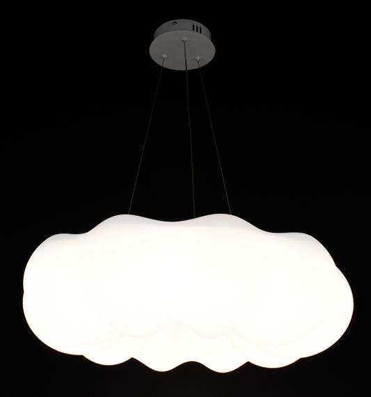 Люстра світлодіодна підвісна LED світильник для квартири на стелю лед 27242 Білий 40-140х65х65 см. | Зображення 6