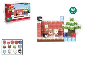 Конструктор My World Магнітні блоки 2.0 см Різдво, 98 елементів