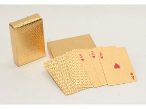 Пластиковые игральные карты "золото" i5-71