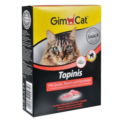 Витамины для кошек GimCat Topinis творог для улучшения обмена веществ 220 г (4002064409757) | Зображення 1