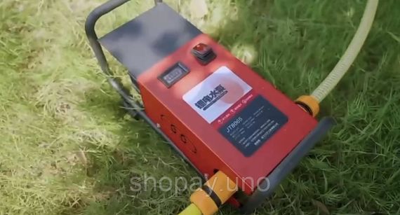 Помпа для води Pump-04 2 акб, 3м-водозабору, 5м-шланга + розпилювач | Зображення 1