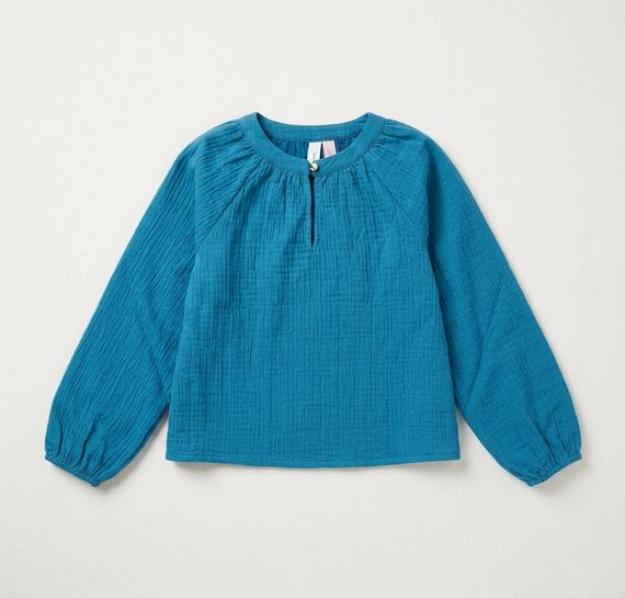 Дитяча блузка для дівчинки Vero Moda 128 см Синій (250313042)