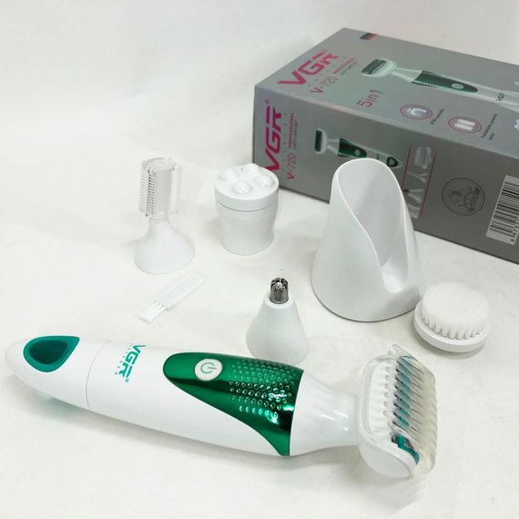 Женская аккумуляторная бритва VGR V-720 / Женский триммер для тела TP-410 / Бикини-триммер | Зображення 9