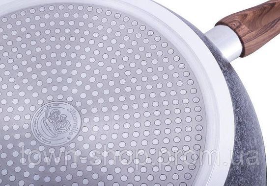Сковорода-сотейник Kamille Grey Marble Ø26см индукционная с антипригарным покрытием KM-4166 | Зображення 2