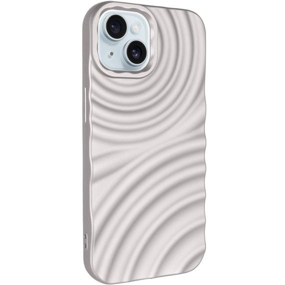 Чохол TPU MonoWave для Apple iPhone 15 (6.1") Light Gray