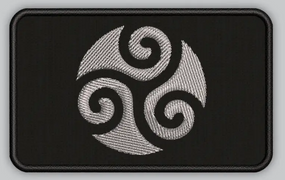 Шеврон Трискелион Laser Cut 8см