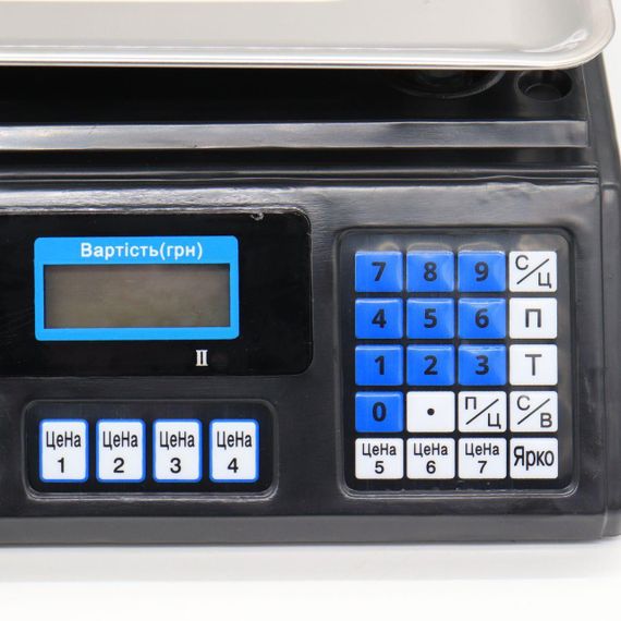 Ваги торговельні електронні до 50 кг, Crystal CT-500 / Акумуляторні ваги з лічильником ціни / Настільні ваги для торгівлі | Зображення 5