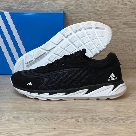 кросівки Adidas літні сітка колір: чорний /білий | Зображення 4