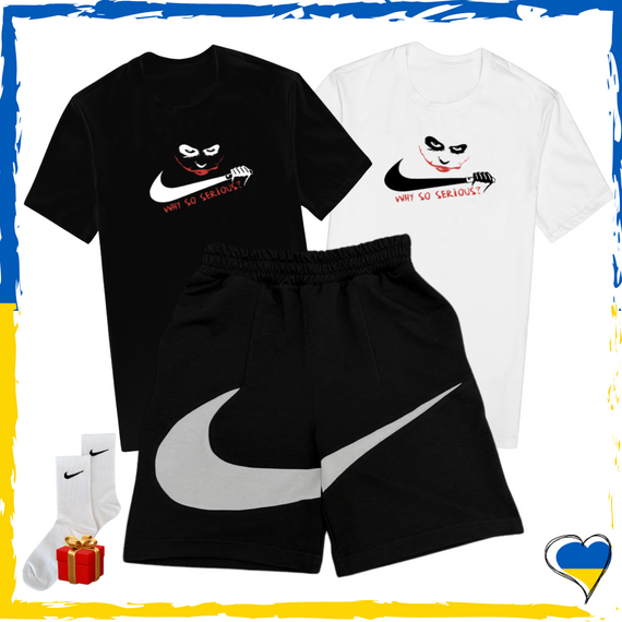 Комплект шорти Nike Big Swoosh та футболки 2шт Nike. Комплект Найк Біг Свуш XS
