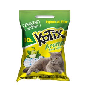 Силикагелевый наполнитель Kotix с ароматом яблока 10 л