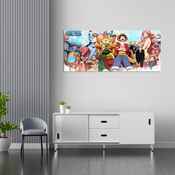 Плакат-постер з принтом Кавун One Piece Ван-Піс Luffy Луффі та команда One Piece 4 A4 ПЛ000701(A4) | Зображення 1