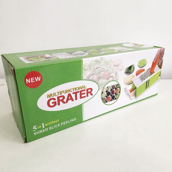 Тертка слайсер для овочів MULTI PURPOSE GRATER, Мультислайсер ручний, Терка-овочерізка BS-118 на присосці | Зображення 2