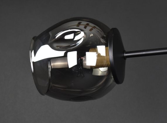 Люстра стельова на 3 лампочки 27291 Чорний 30х67х67 см. | Зображення 1