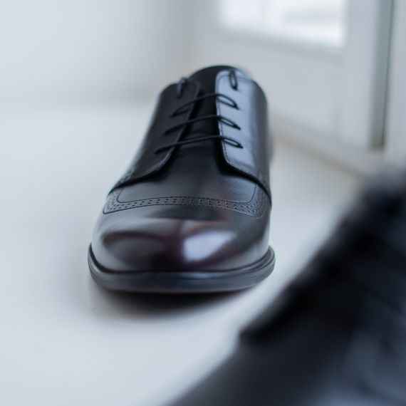 Бордовые туфли из кожи 39 размера | Зображення 5