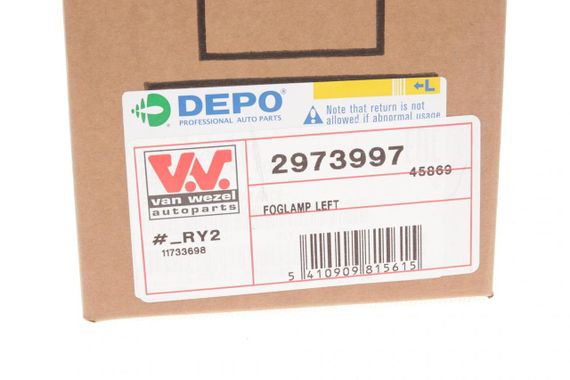 Фара протитуманна передня  L Mercedes Benz Sprinter B907 B910 18- 2973997 | Зображення 5