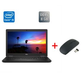 Ультрабук Dell Latitude 5590 / 15.6" (1366x768) TN / Intel Core i5-7300U (2 (4) ядра по 2.6 - 3.5 GHz) / 8 GB DDR4 / 256 GB SSD / Intel HD Graphics 620 / HDMI / Windows 10 б/в + Подарунок Бездротова миша / USB
