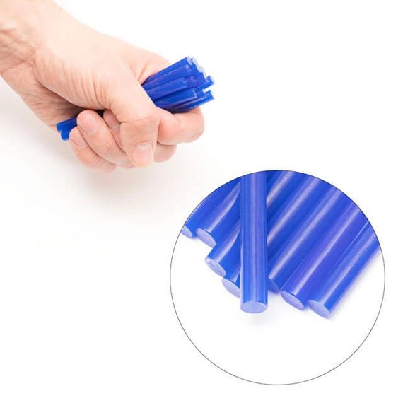 Комплект стрижнів клейових блакитних 7,4*100 мм, 12 од. INTERTOOL RT-1054 | Зображення 3