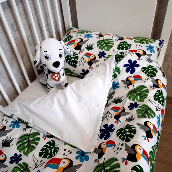 Комплект постільної білизни в ліжечко SoundSleep Jungle муслін дитячий 112х147 см (94335378) | Зображення 1