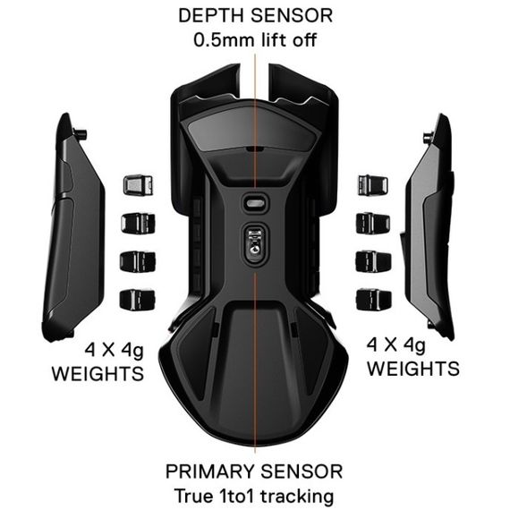Мишка SteelSeries Rival 600, RGB, 12000dpi., 7кн., Dual Sensor, чорна | Зображення 1