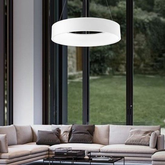 Светильник потолочный подвесной с пультом BL-483S/2x24W LED RM WH | Зображення 5