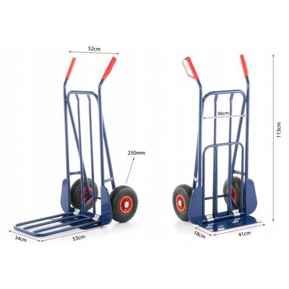 Візок вантажний ручний складний Siker HT1826 280 кг | Зображення 7