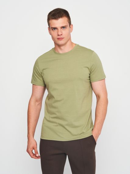 Футболка чоловіча однотонна оливкова, 2XL