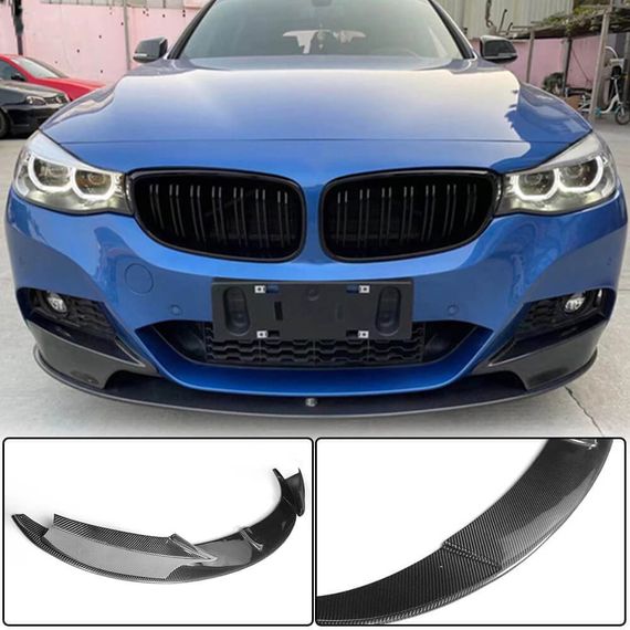 Накладка на передній бампер Lip MP-Style (для F34 M-Sport, Карбон) для BMW 3 серія F-30/31/34 2012-2019 рр