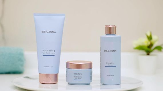 Набір Зволоження для волосся безсульфатний (шампунь, кондиціонер, маска) Farmasi Hydrating Dr. C.Tuna | Зображення 4