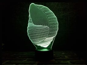 Сменная пластина для 3D светильников "Ракушка" 3DTOYSLAMP