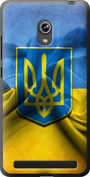 Чехол на Asus ZenFone 6 A600CG Флаг и герб Украины 1 "375u-143-17620"