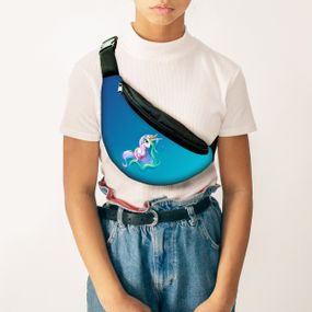 Сумка-бананка  поні "My Little Pony, Принцеса Селестія"  з принтом, 32х15см, дитяча, молодіжна (00115)