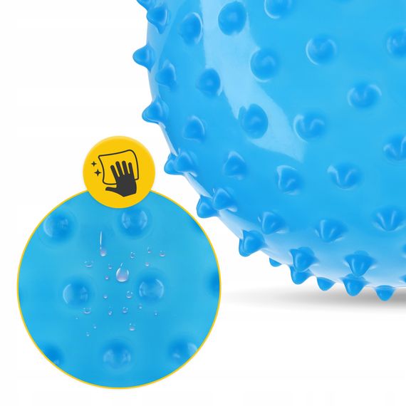 М'яч для пілатесу, йоги, реабілітації 4FIZJO 20 см (масажний) Blue (P-5905973402354) | Зображення 4