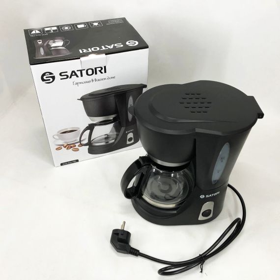 Кофеварка капельная Satori SCM-600-PBL, 650 Вт, Маленькая кофемашина для дома, Маленькая кофемашина | Зображення 2