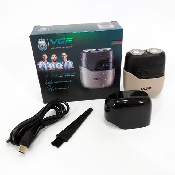 Электробритва для профессионального бритья VGR V-345, Бритва аккумуляторная для стрижки волос и бороды UR-83 | Зображення 4