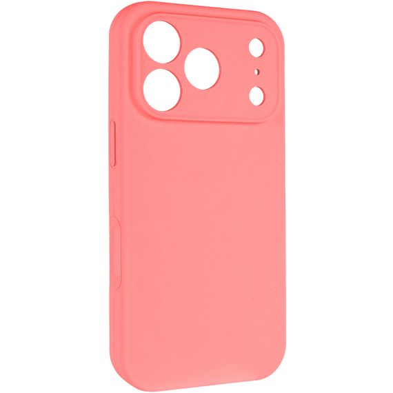 Чохол Silk Full Camera Protective (AA) NO LOGO для Apple iPhone 17 Pro / 18 Pro (6.3") Коралловый / Pink Orange