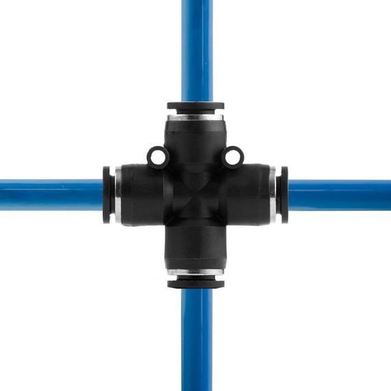 Цангове з'єднання Х-подібне для поліуретанових та ін. шлангів 8 мм INTERTOOL PT-2367 | Зображення 3