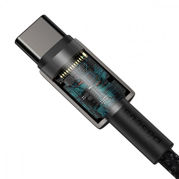 Кабель Baseus Tungsten Gold Type-C to Type-C 100W (1m) | Зображення 9