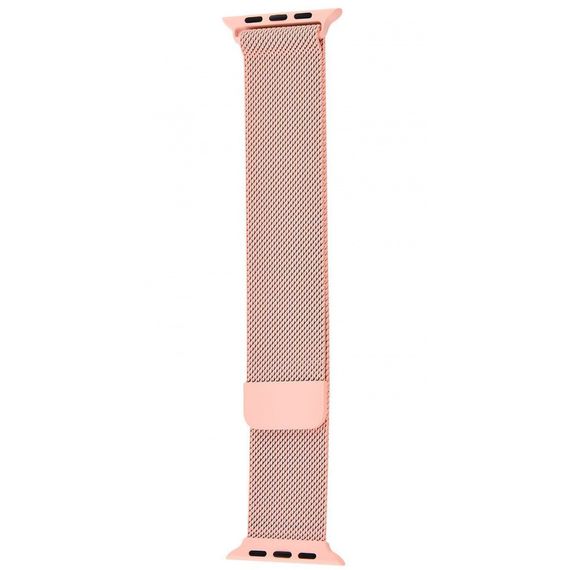 Ремешок Apple Watch Milanese Loop 42/44/45/49 mm, браслет миланская петля, магнитный браслет для Appe Watch pink