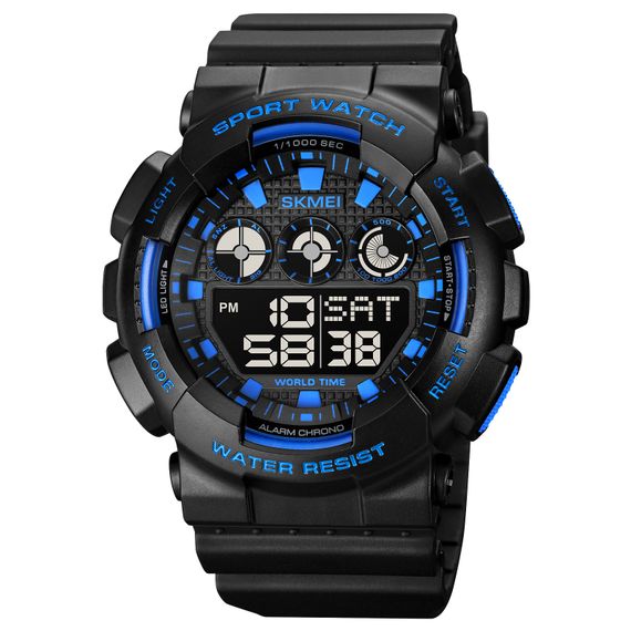 Чоловічий годинник Skmei 1857BU Black-Blue