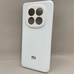 Чохол з логотипом для Xiaomi Redmi Note 14 Pro Plus | Протиударний | Soft Touch | Білий