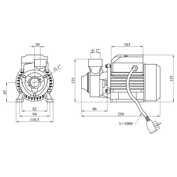 Насос поверхневий вихровий Agua QB 60 (CV035082) | Зображення 1