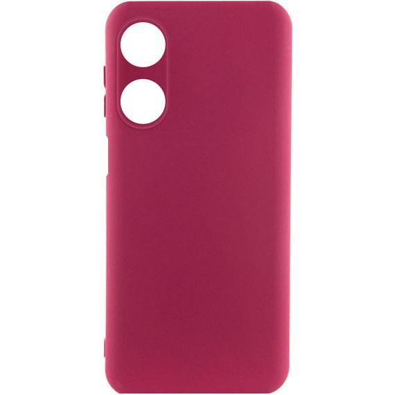 Чехол Silicone Cover Lakshmi Full Camera (A) для Oppo A38 / A18 Бордовый / Marsala