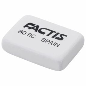 Гумка прямокутна FACTIS 80RC Білий shop (8414034000028)