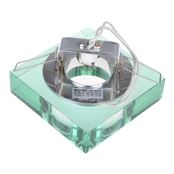 Светильник точечный декоративный HDL-G145 Green Crystal MR16 | Зображення 2