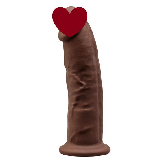Фалоімітатор SilexD Oscar Brown (MODEL 2 size 9in), двошаровий, силікон + Silexpan, діаметр 5,4см Sex Aura