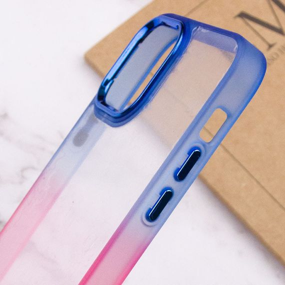 Чохол TPU+PC Fresh sip series для Apple iPhone 12 Pro/12 (6.1") TPU+PC, Розовый / Синий | Зображення 3