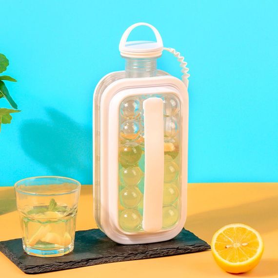 Силіконова форма для льоду на 17 кульок ICE CUBE TRAY / Пляшка переносна для круглого льоду | Зображення 3