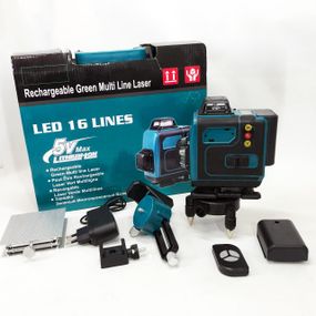 Лазерний рівень 4D з автовирівнюванням Laser 4D, Професійний оптичний нівелір, Лазерний нівелір 360 HX-24