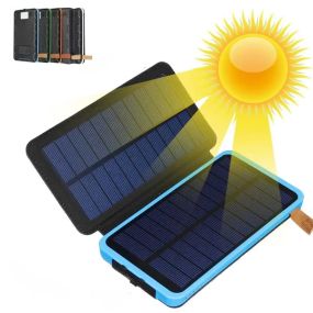 Повербанк 10 000 mAh с солнечными панелями Solar Charger Power Bank